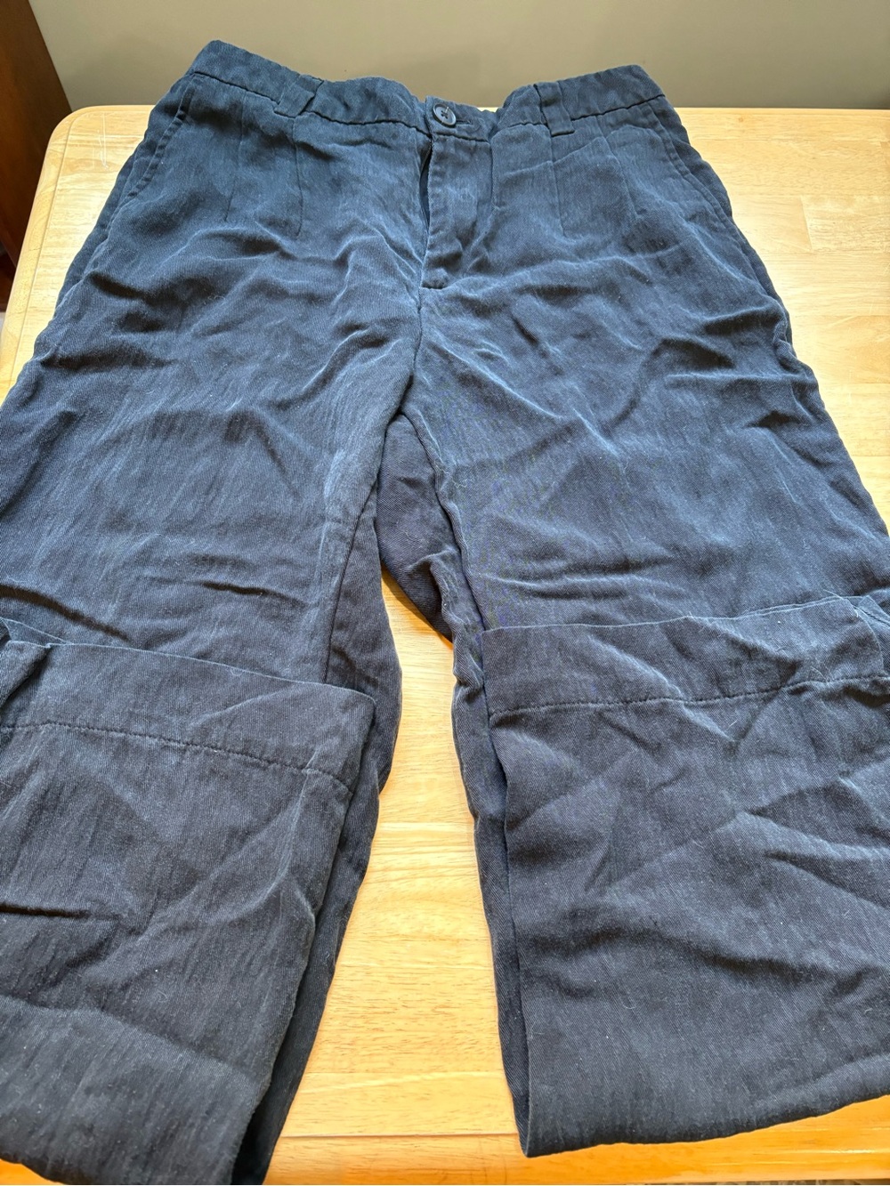 Men's Dark Blue Casual Pants